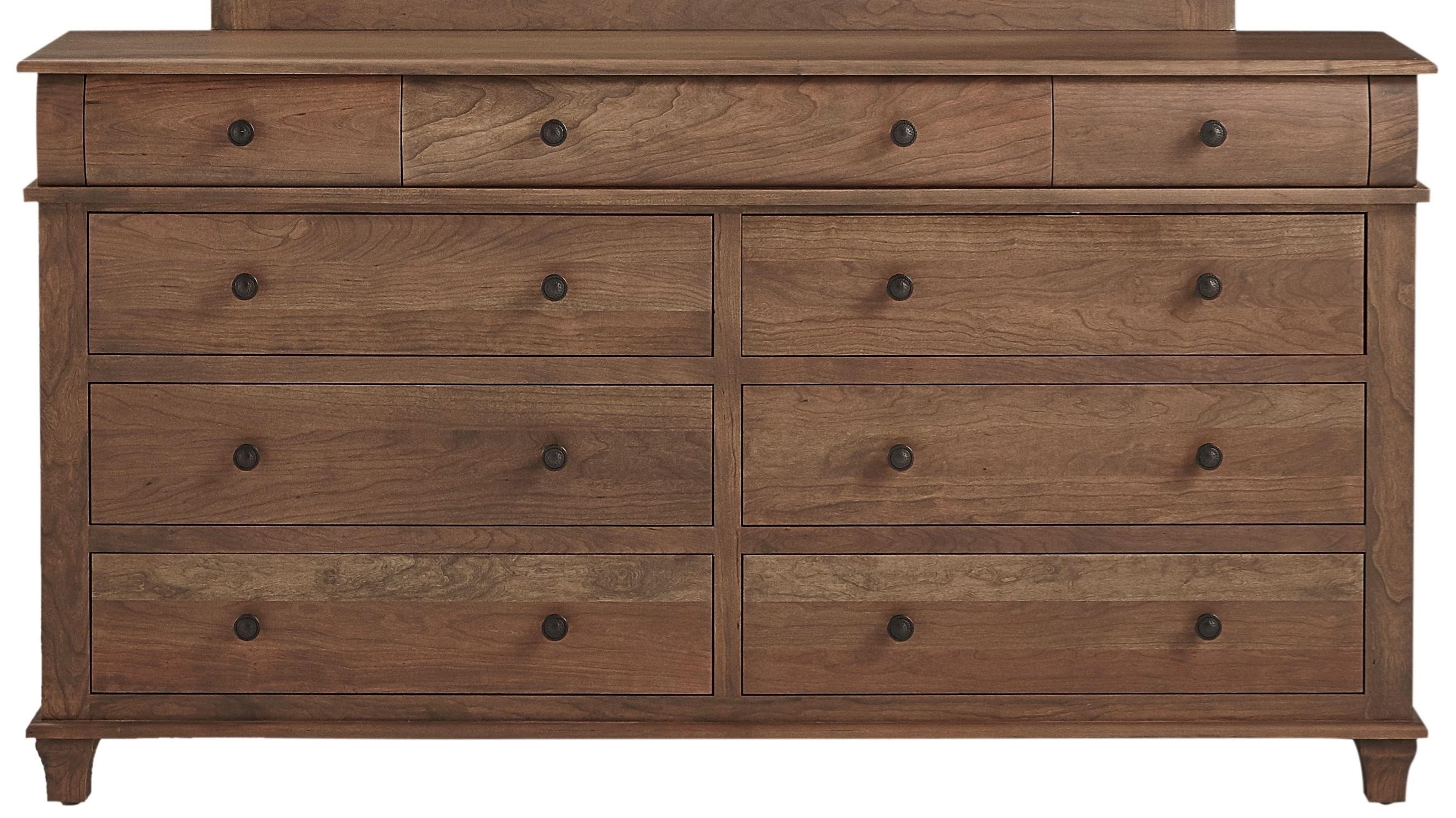 Daniels Amish Highland Customizable Solid Wood 9Drawer Double Dresser